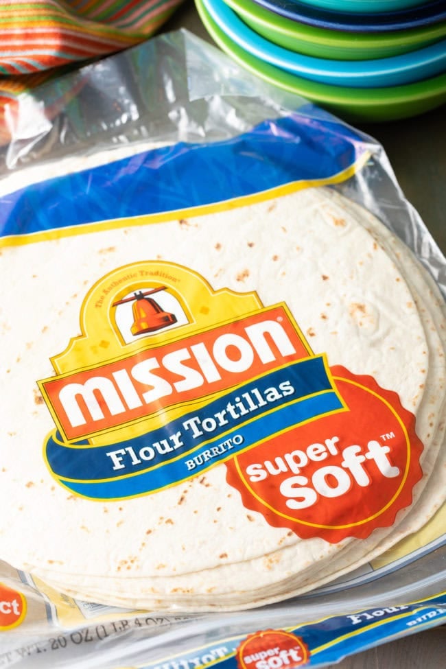 Large burrito-sized tortillas.