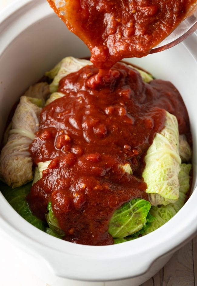 Golabki Recipe - cabbage with tomato sauce