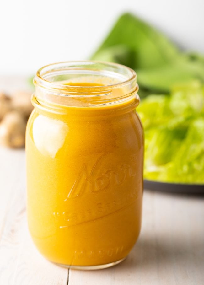 Japanese Ginger Dressing - Hibachi salad dressing in a jar.