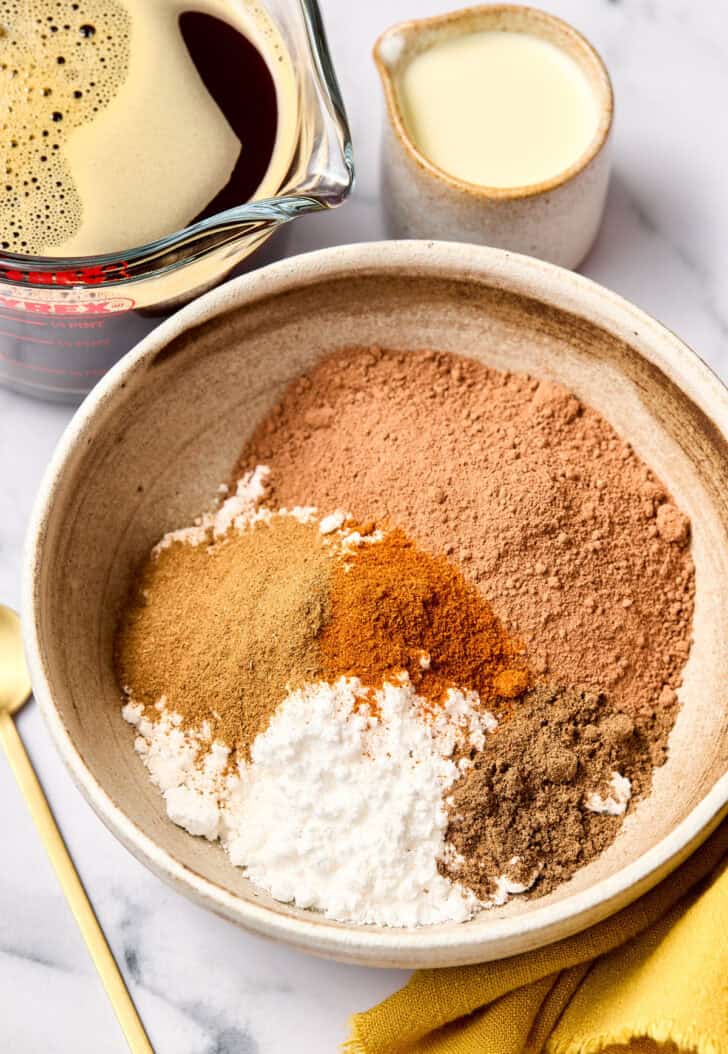 #mexicancoffee ingredients for mexican coffee in bowl