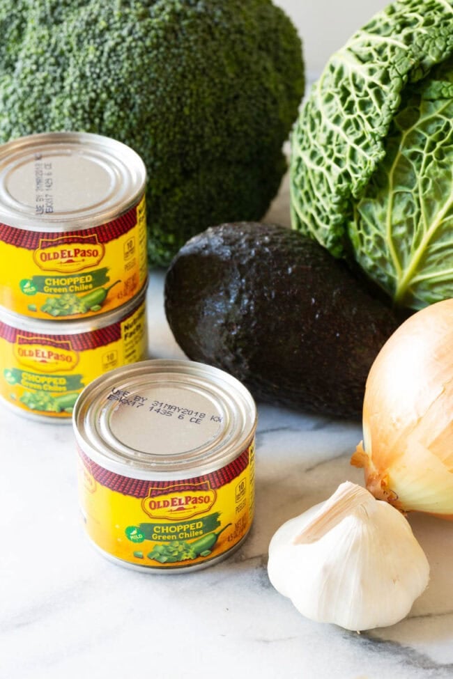 Detox Southwest Chicken Soup Recipe #ASpicyPerspective #Cleanse #Detox #Diet #Soup #Chicken Ingredients needed for Southwest detox chicken soup.